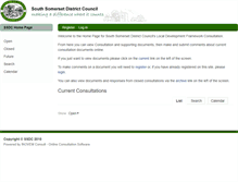 Tablet Screenshot of consult.southsomerset.gov.uk
